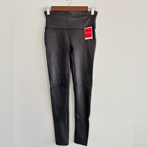 SPANX Black Faux Leather Leggings